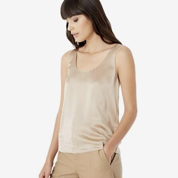 Vince Satin Tank in Sandollar new with tags - Picture 3 of 5